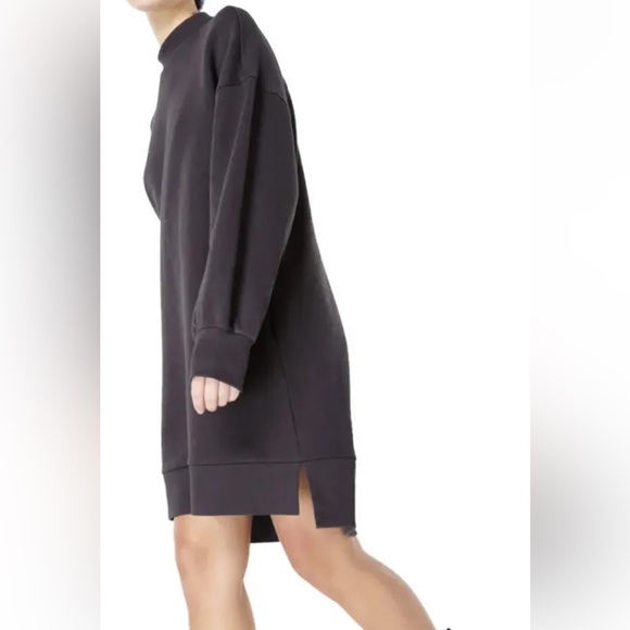 NWT Sweaty Betty One and Done Sweat Dress Size S Gray Oversized Mock Neck $98 - Picture 2 of 9